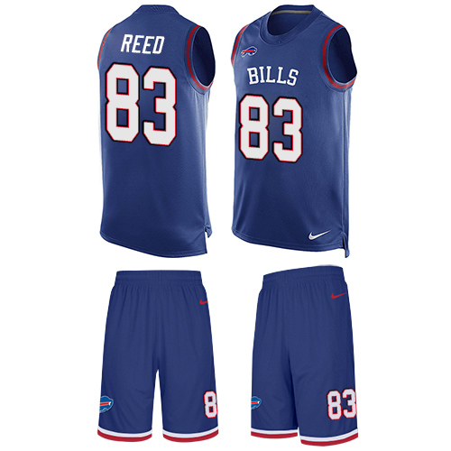 Men's Limited Andre Reed Nike Jersey Royal Blue - #83 Tank Top Suit NFL Buffalo Bills